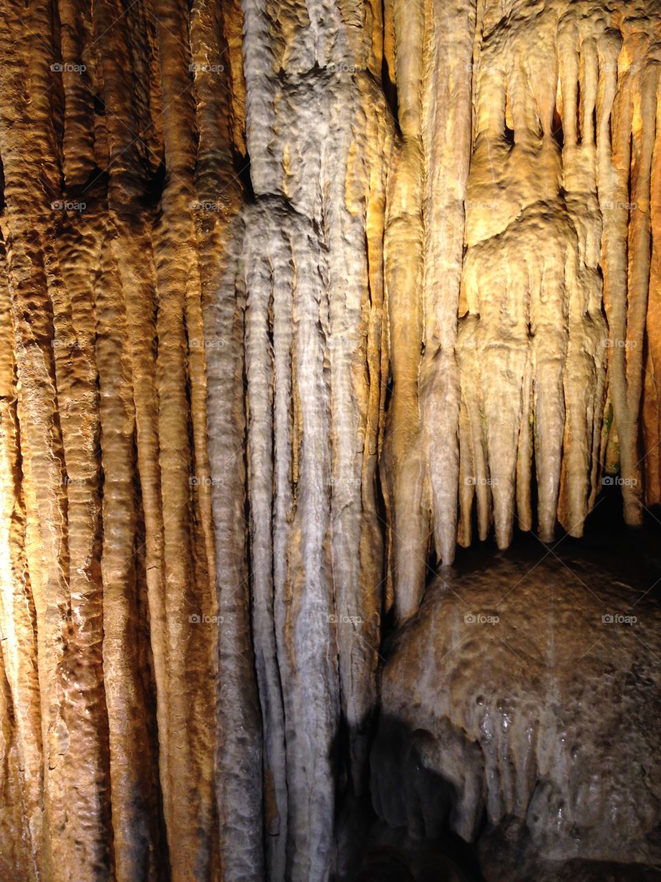 Cave with stalactites and stalagmites