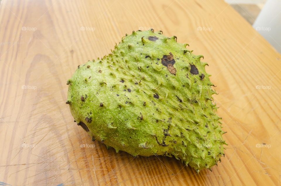 Soursop On Board Surface