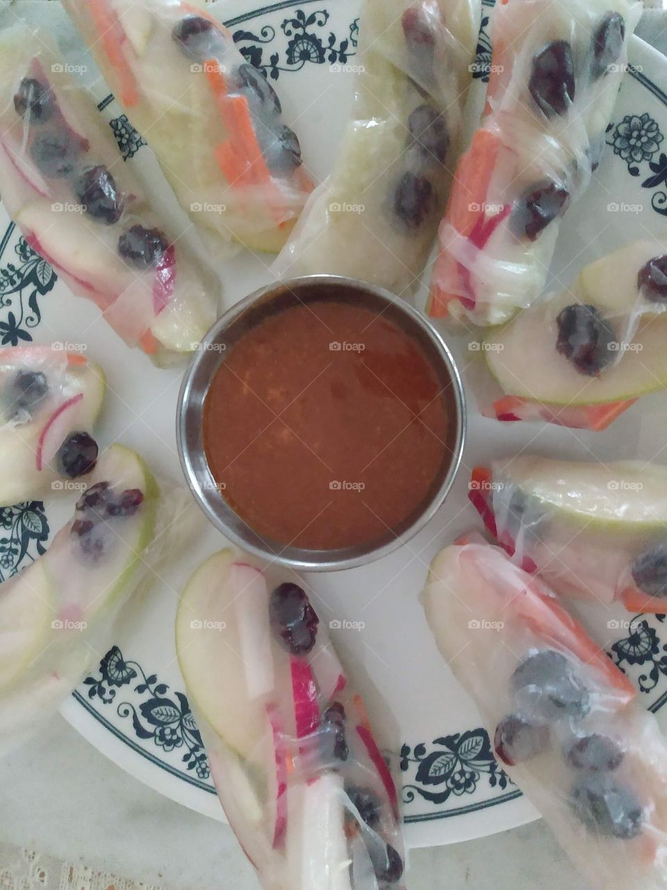 Rice paper appetizers