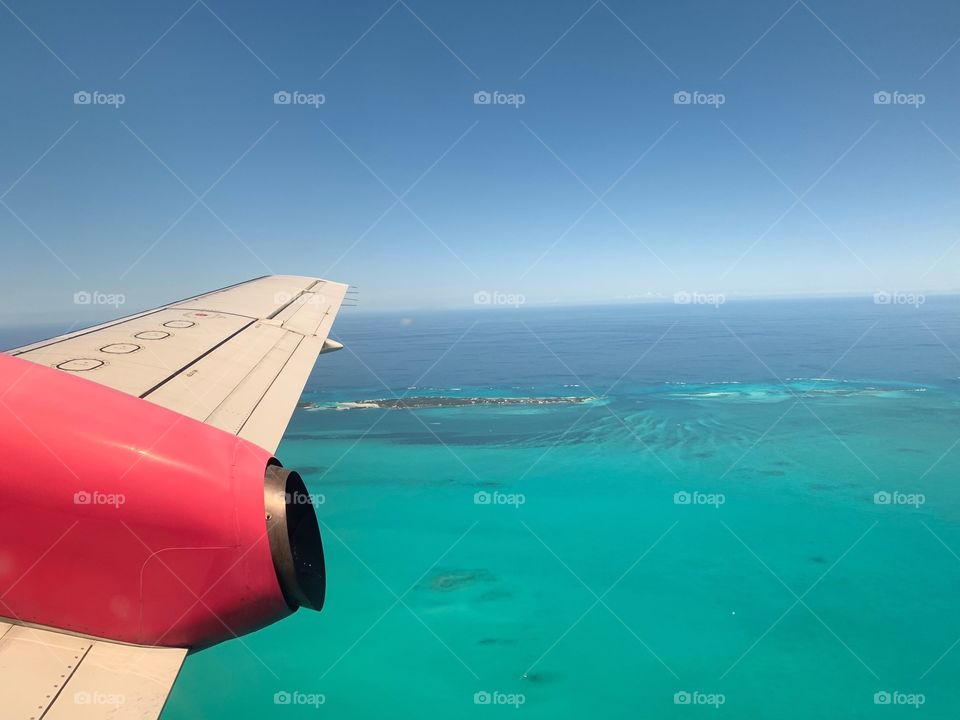 airplane window view 