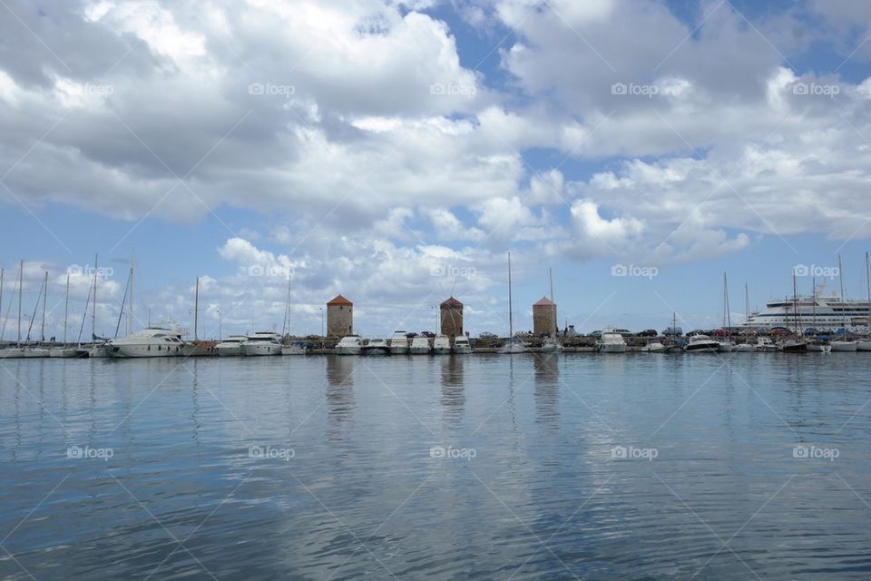 Touristic port of rhodes 