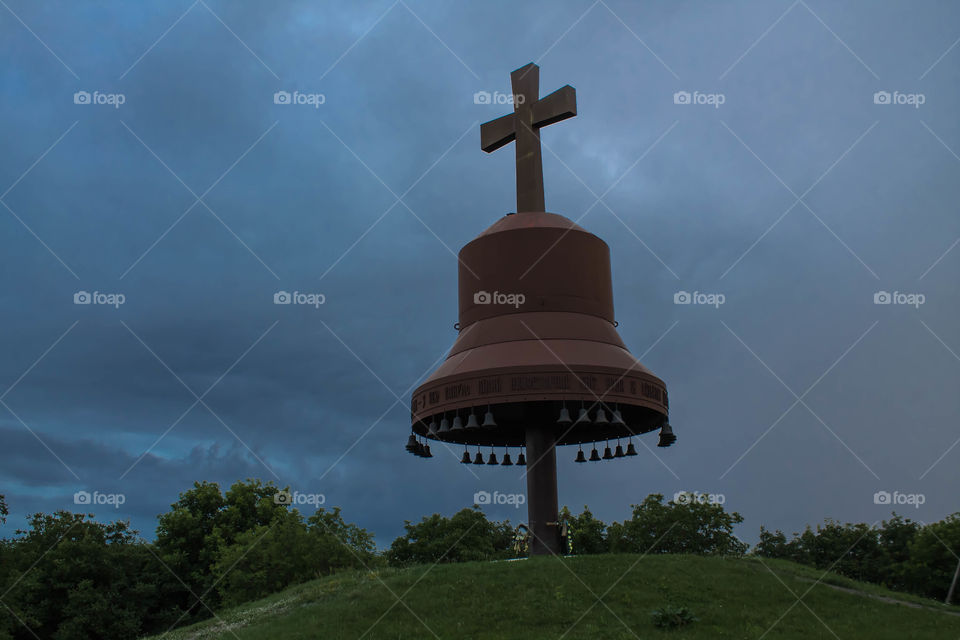 No Person, Cross, Religion, Sky, Church