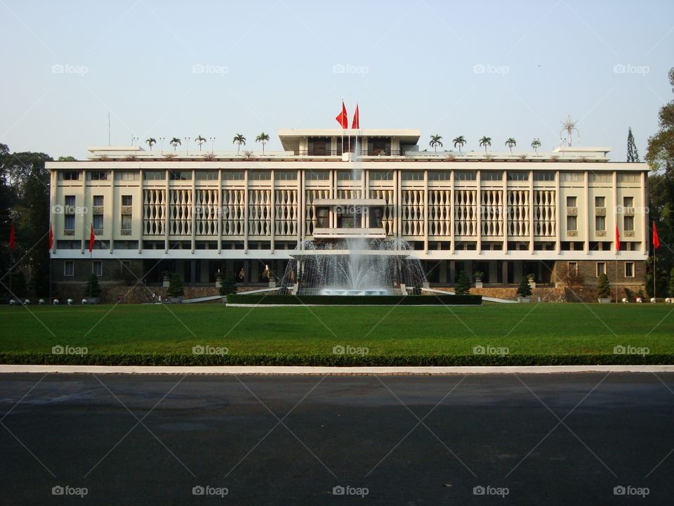 Presidential Palace. Independence Palace or Reunification Palace in Ho Chi Minh, Vietnam