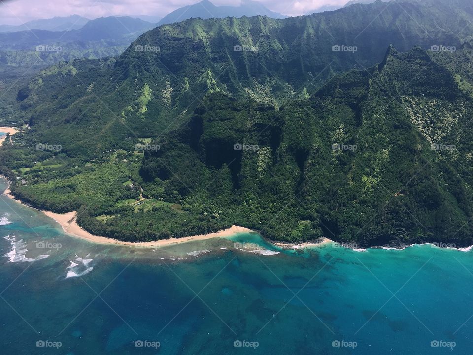 Kauai, bird's eye view