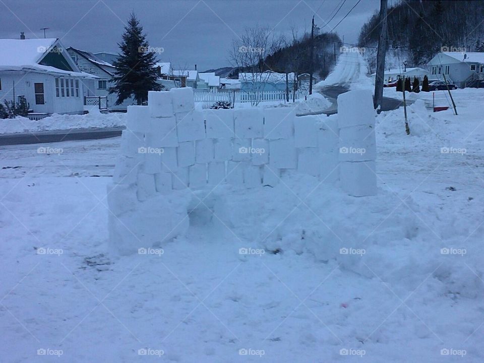 Snow fort 