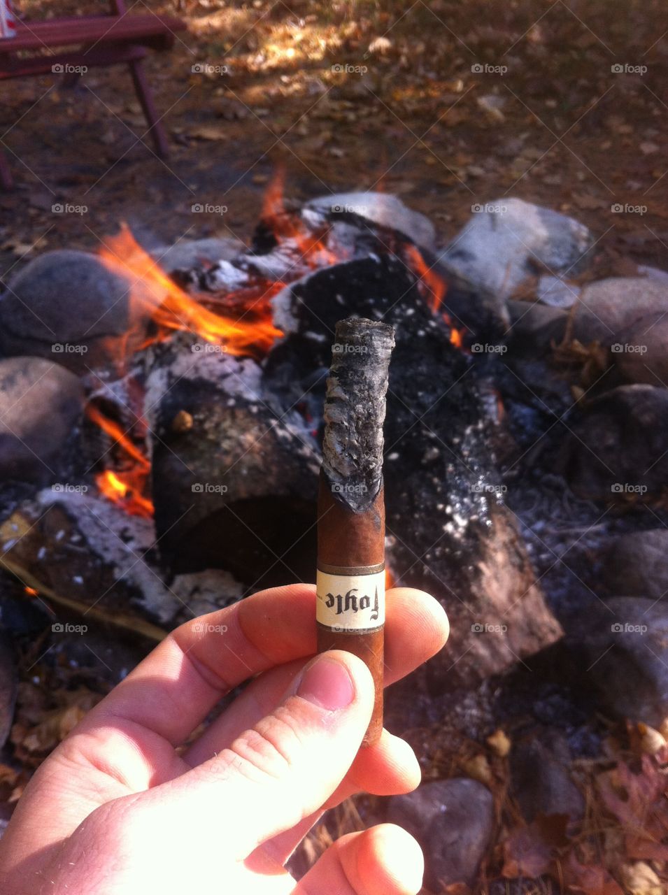 Out for a smoke. Ashes ashes we all fall down