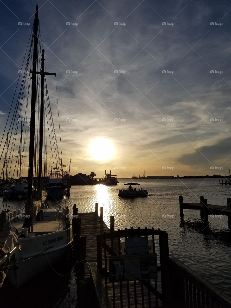 Sunset sailing