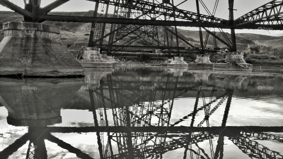 black and white reflection