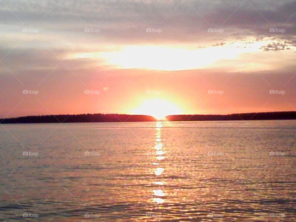 Sunset lake Conroe