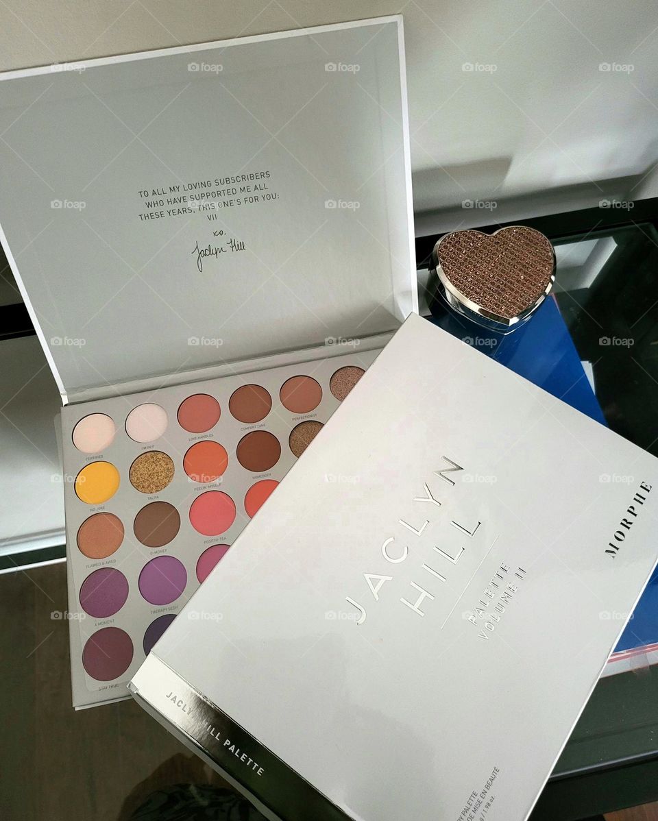 Color palettes, make up by Jacklyn Hill