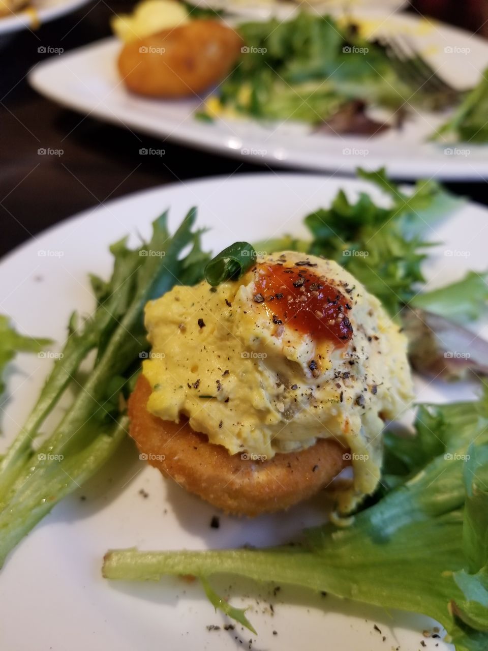 Deep fried deviled eggs