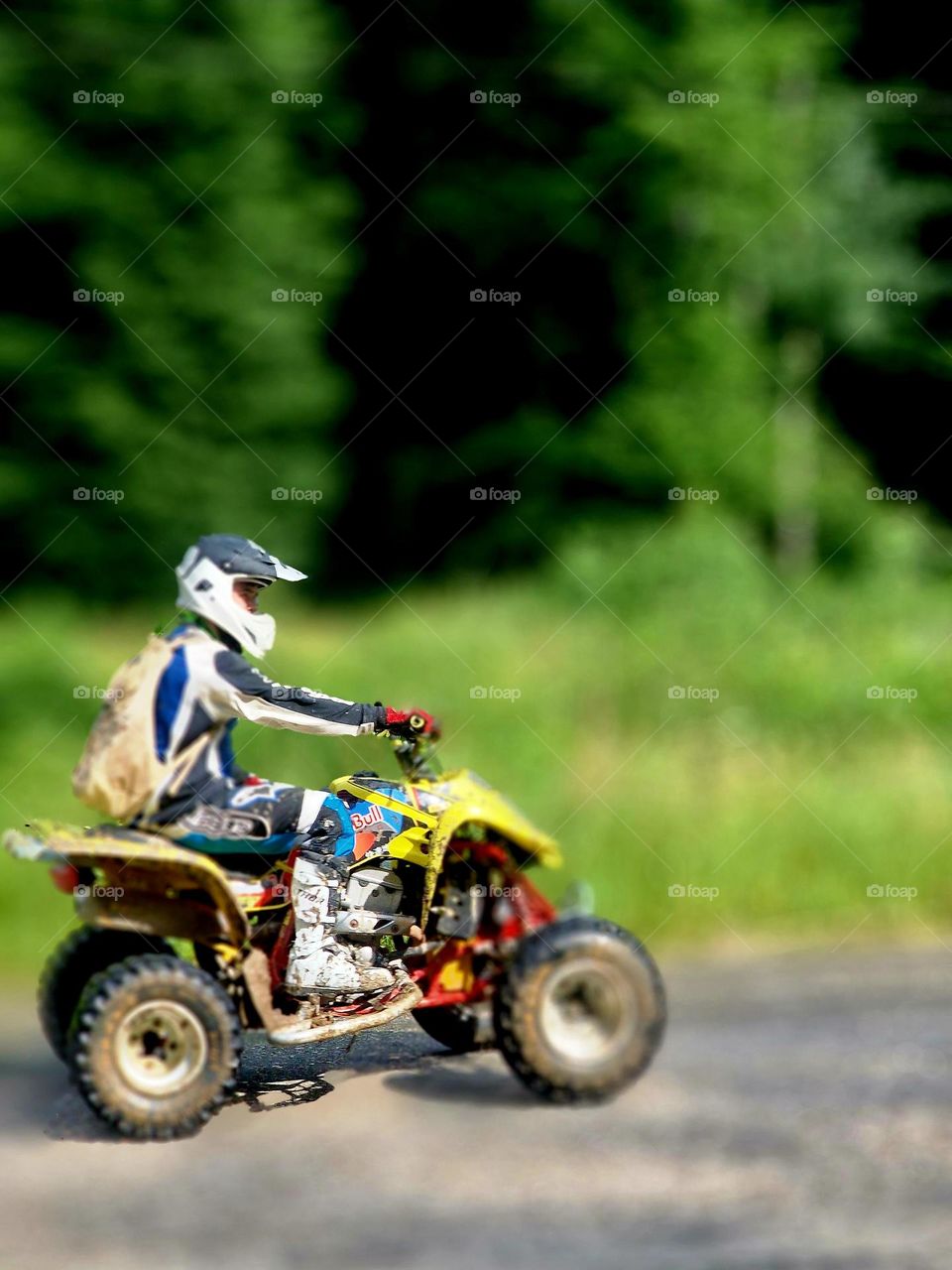 atv in motion