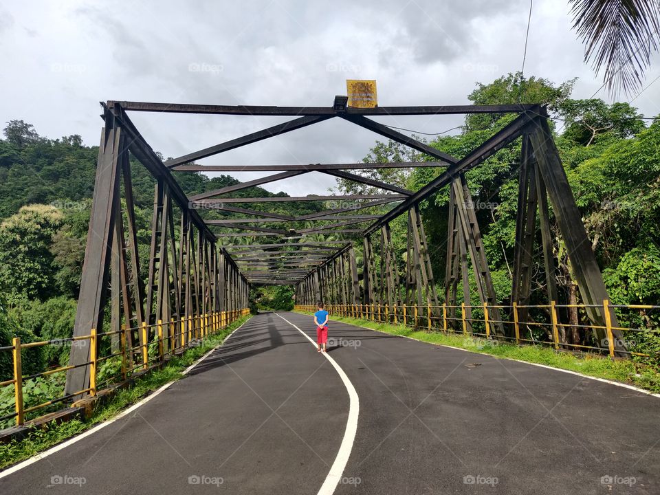 day out over a bridge...