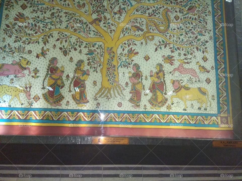 Indian art known as madhubani painting originated from Bihar India