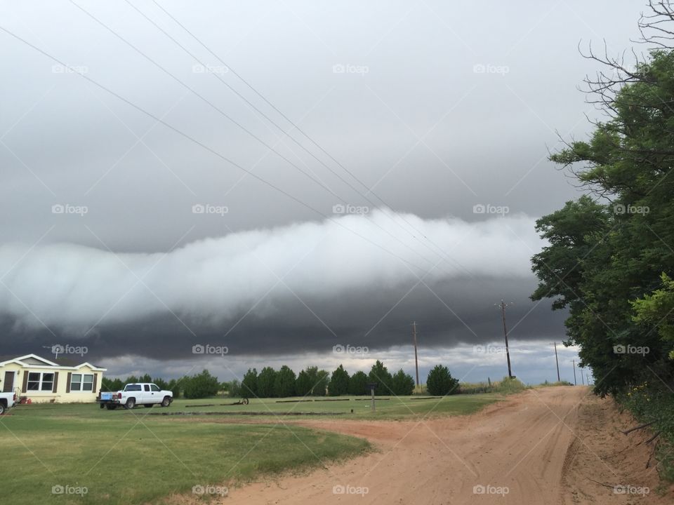 Clouds rolling in