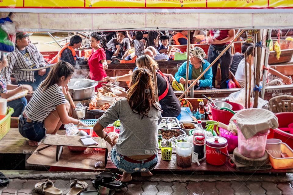 Thailand float market