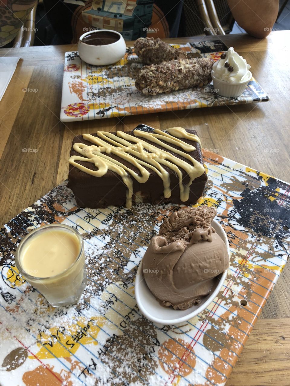 Chocolate and ice cream 