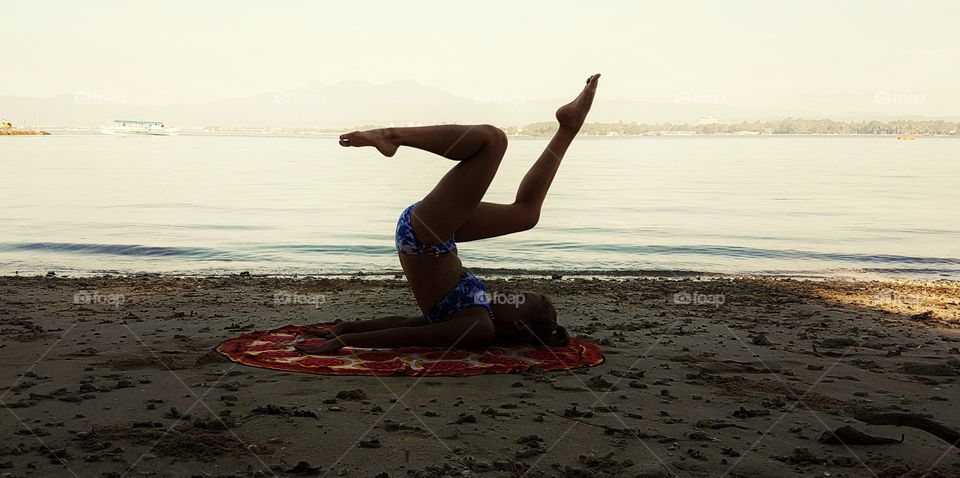 pilates by the beach - bicycle on air