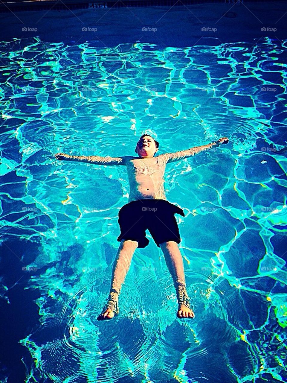 Floating in the Pool