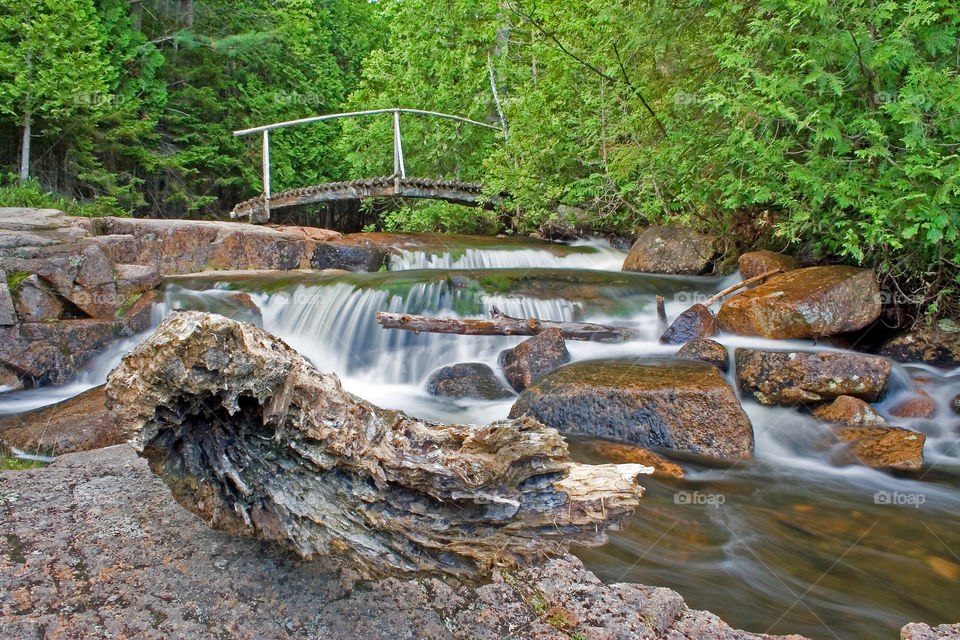 Hadlock Falls in Acadia National Park