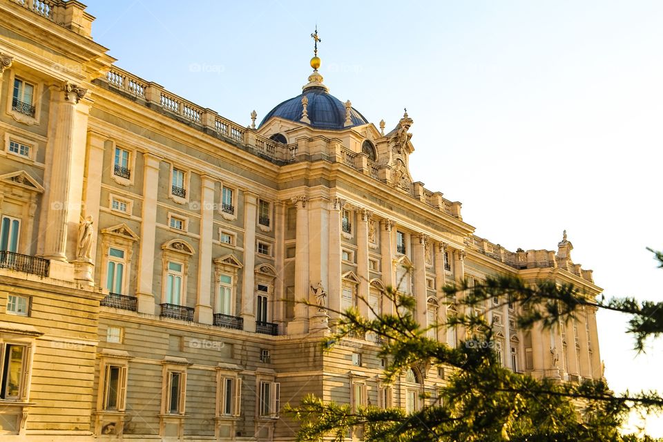 The Royal palace facade