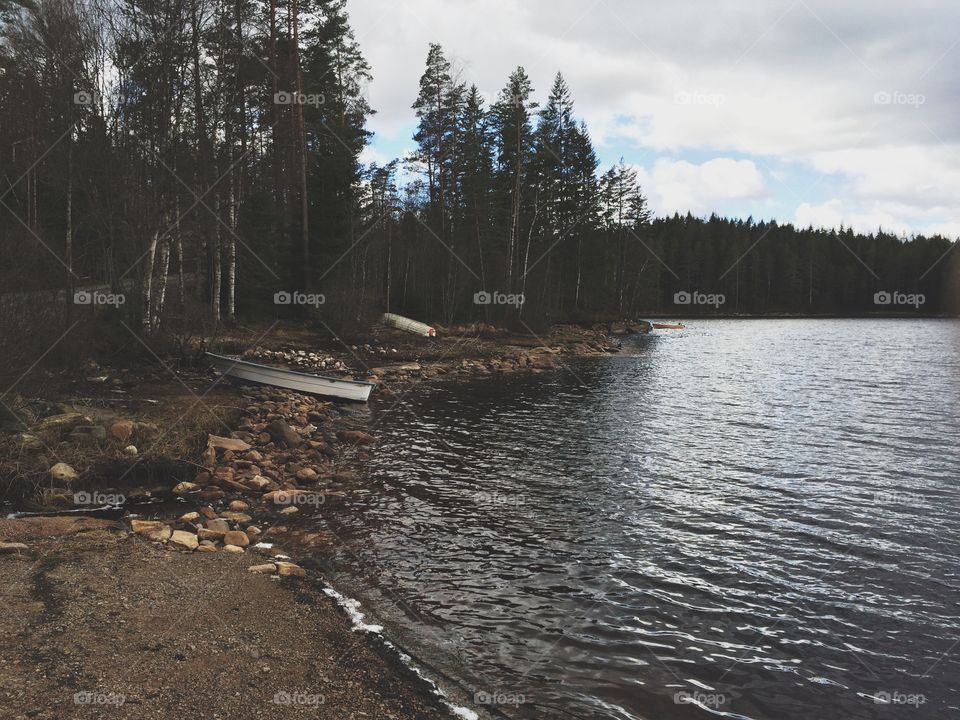 Remote lake in Sweden 