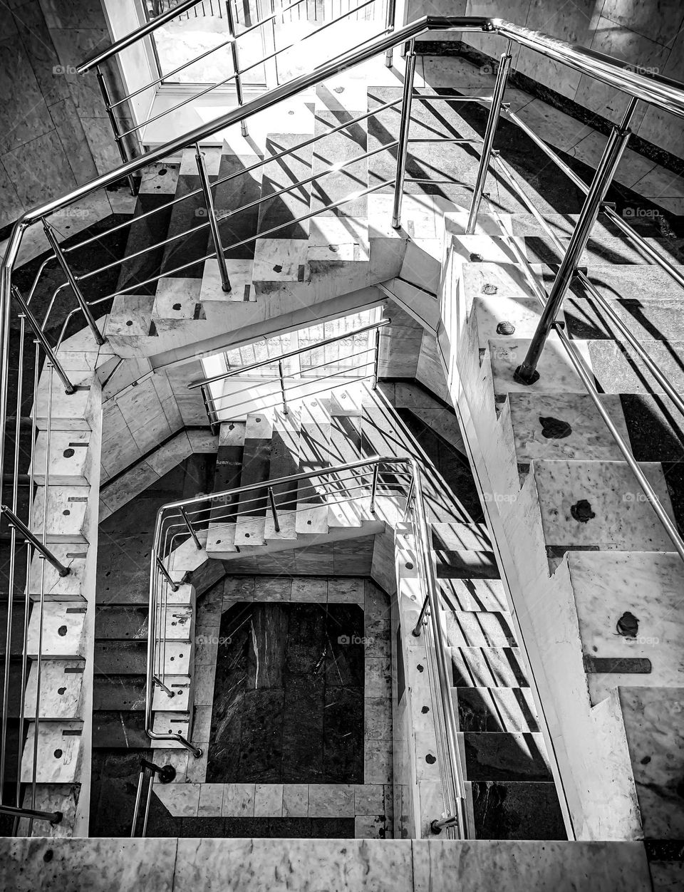 mobile photo architecture, geometry stairs Russia