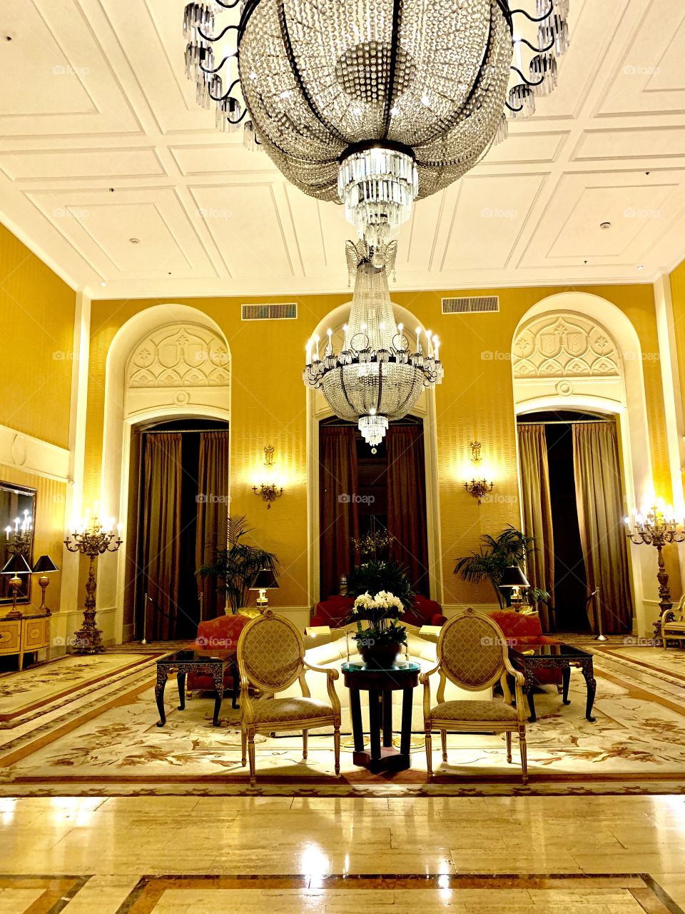 Lobby of the Mark Hopkins