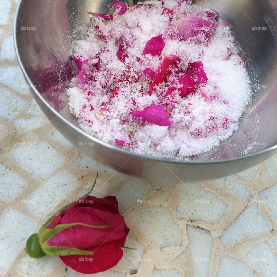 Rose sugar
Flower