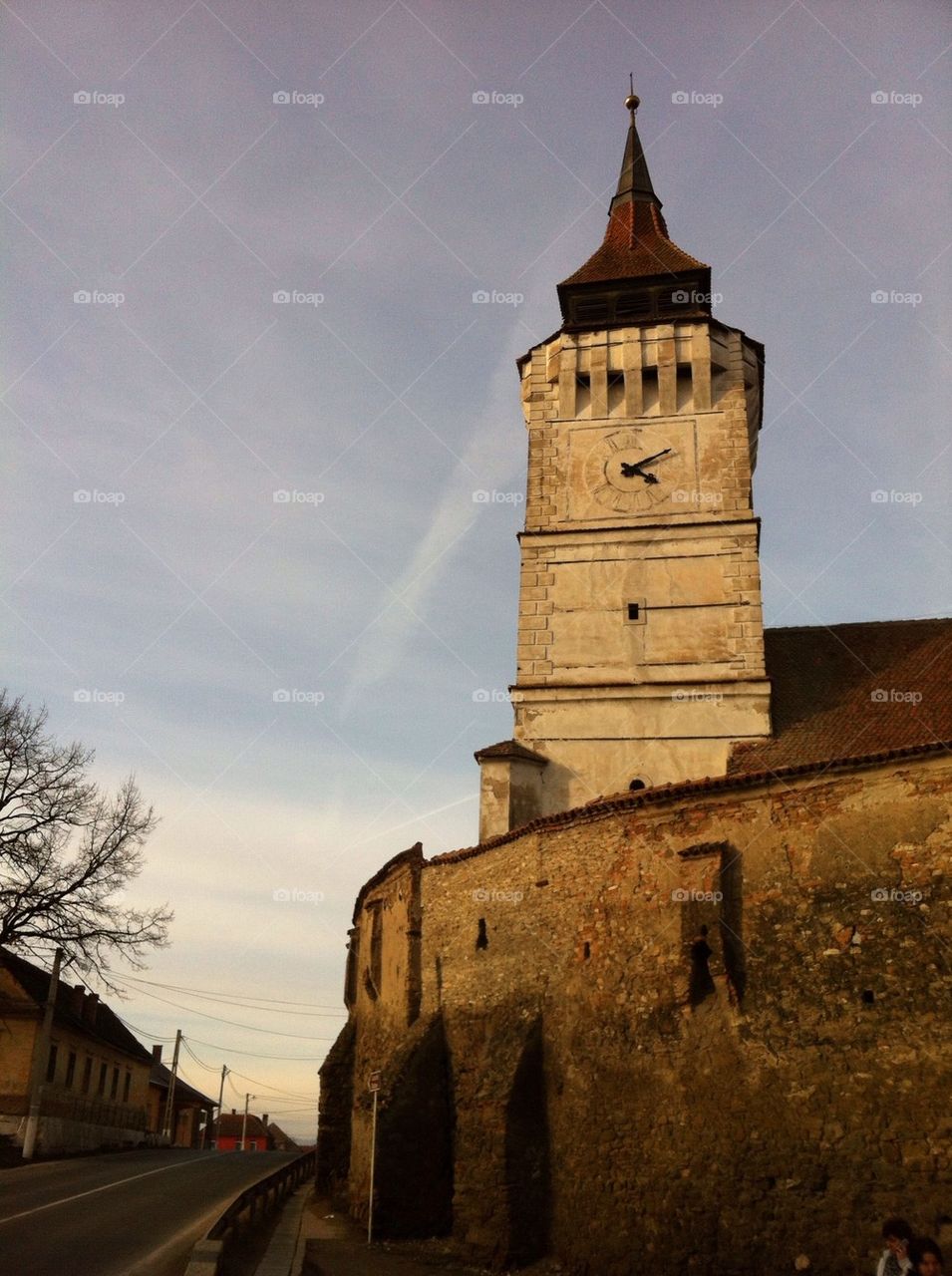 Fortified church of Rotbav,Brasov county,Romania