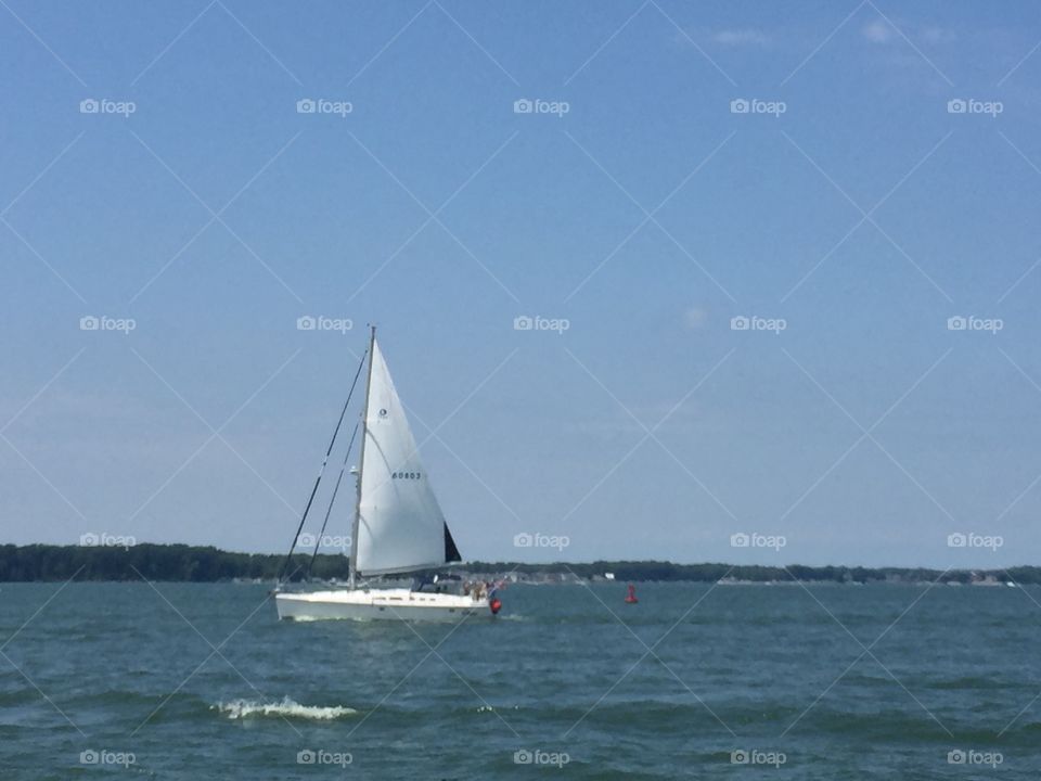 Sailboat Lake Erie