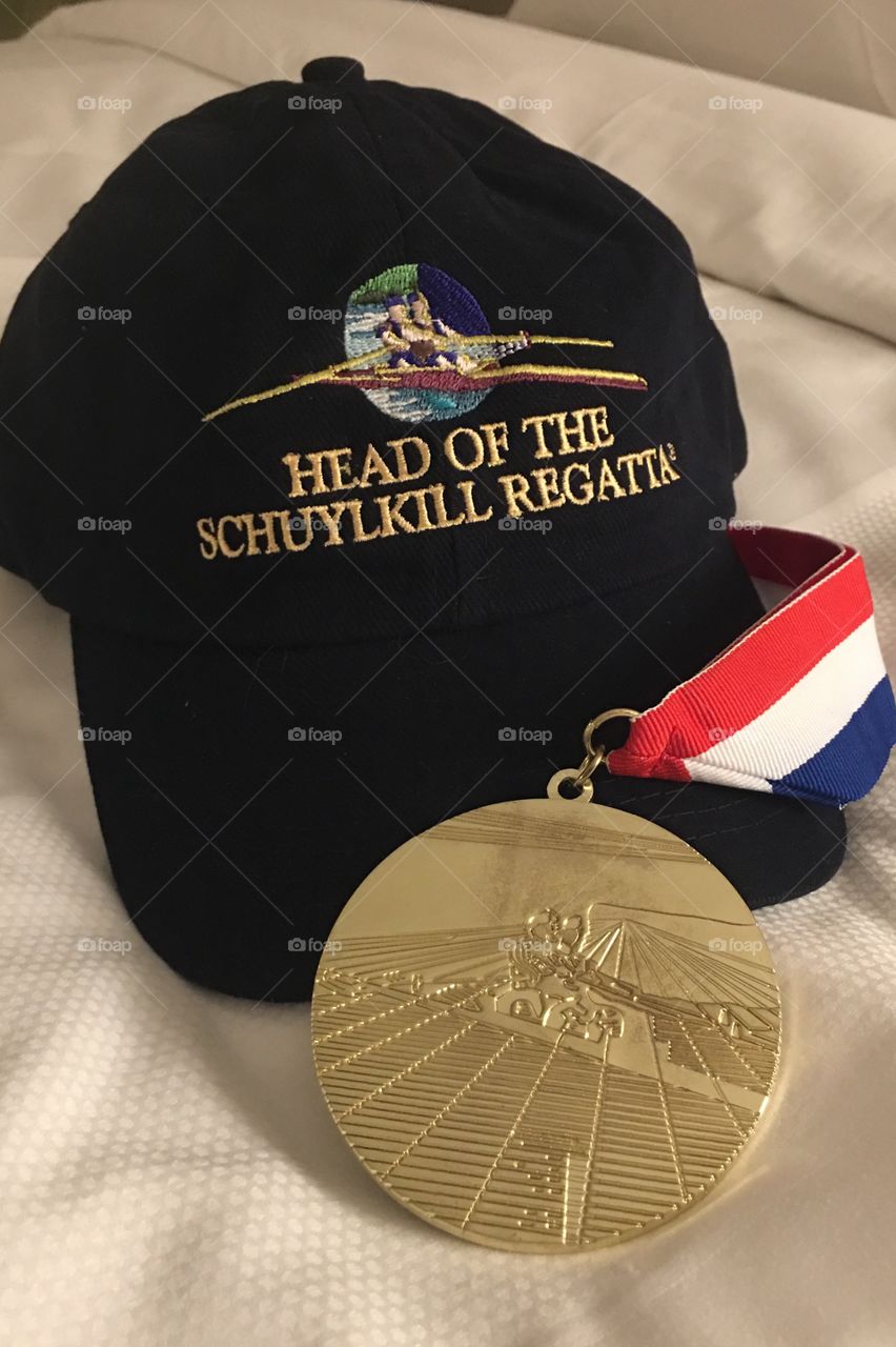 1st place in the women's master 8+ at the Head of the Schuylkill Regatta in Philadelphia, PA. 