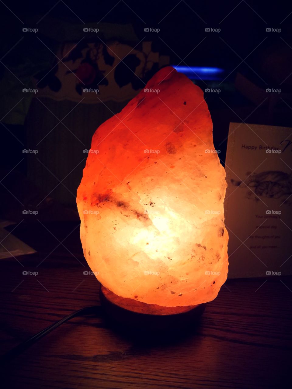 Crystal Salt Rock lamp