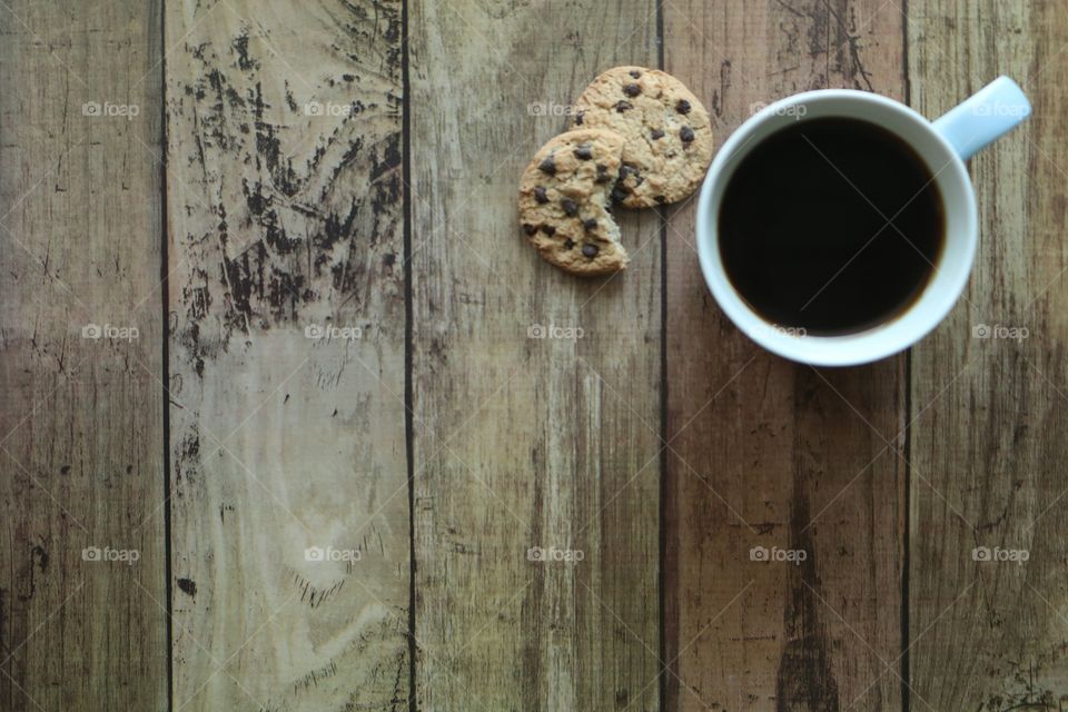 Coffee Cup and Cookies