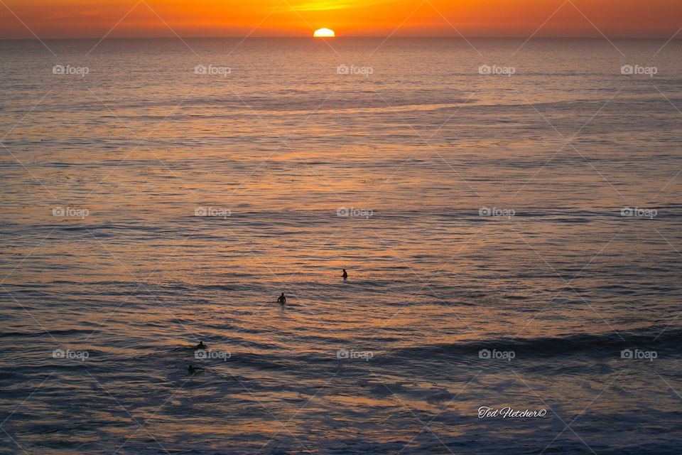 Sunset surf