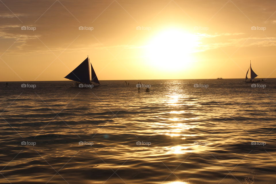 Another beautiful sunset in Boracay, Philippines
