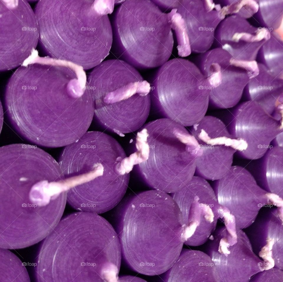 Purple candles