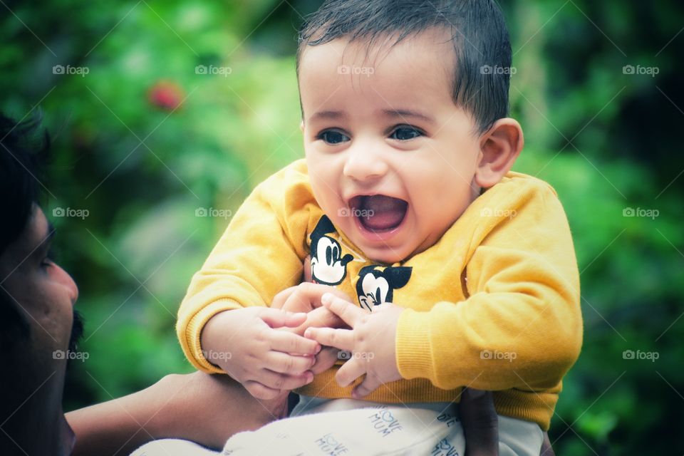 The most precious sight, the smile of a child