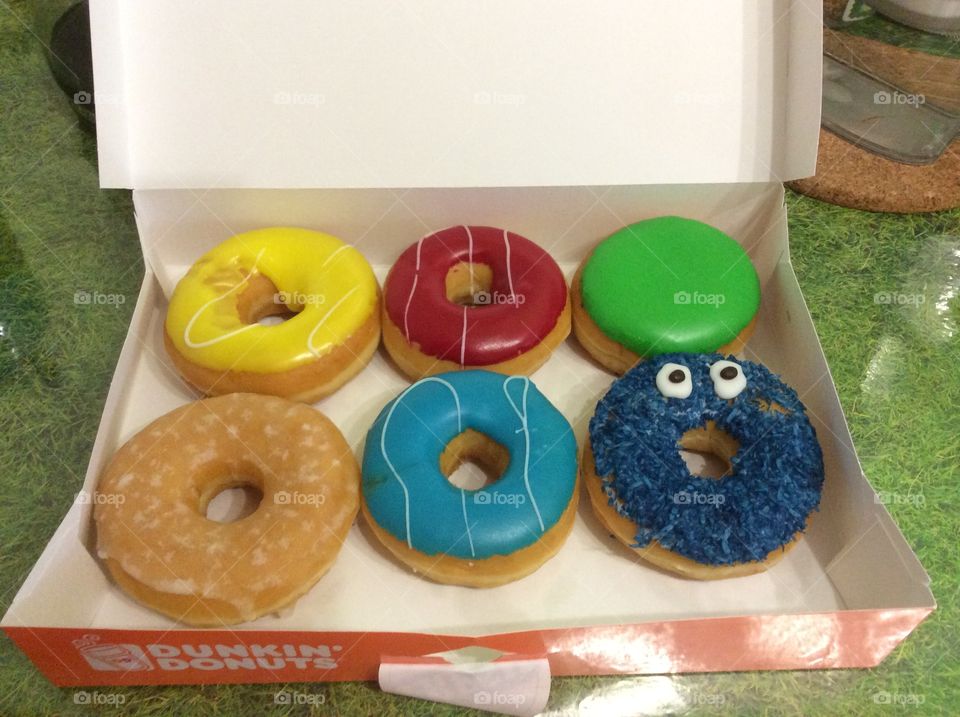 Donuts. It has monster cookie!
We love it, don't we?
