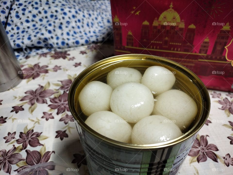 Rasogolla makes me happy always...Rasogolla is a sweet which we eat as dessert. The sweet of Bengal.