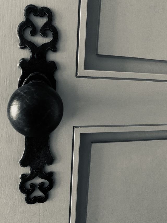 Metal handmade door handle iron