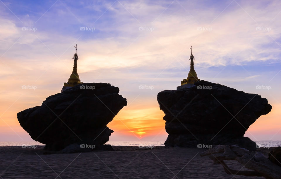 No Person, Sunset, Water, Travel, Sky