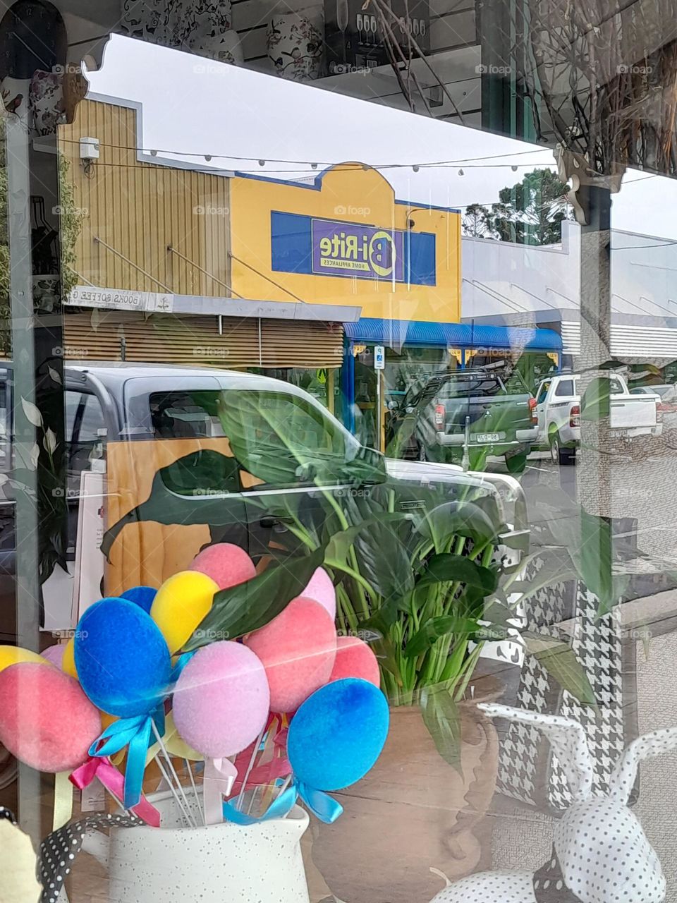 Reflection in a shop window