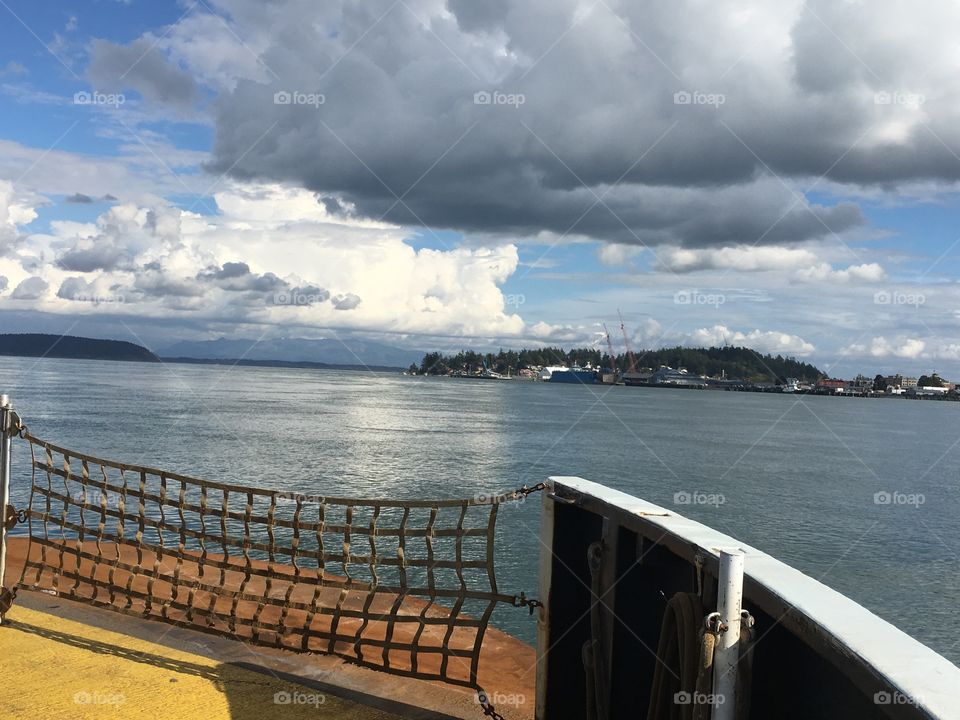 On the ferry from Guemes Island 