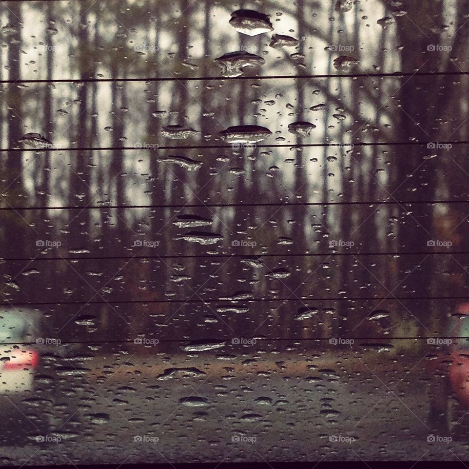 Raindrop on the window