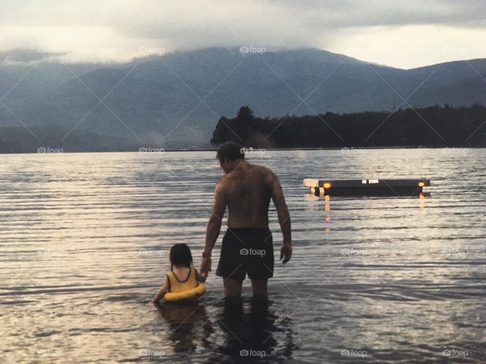 This is my dad and I when I was a kid. This picture to me show the father daughter bob so beautifully and their is even an exquisite landscape surrounding the subjects of the photo