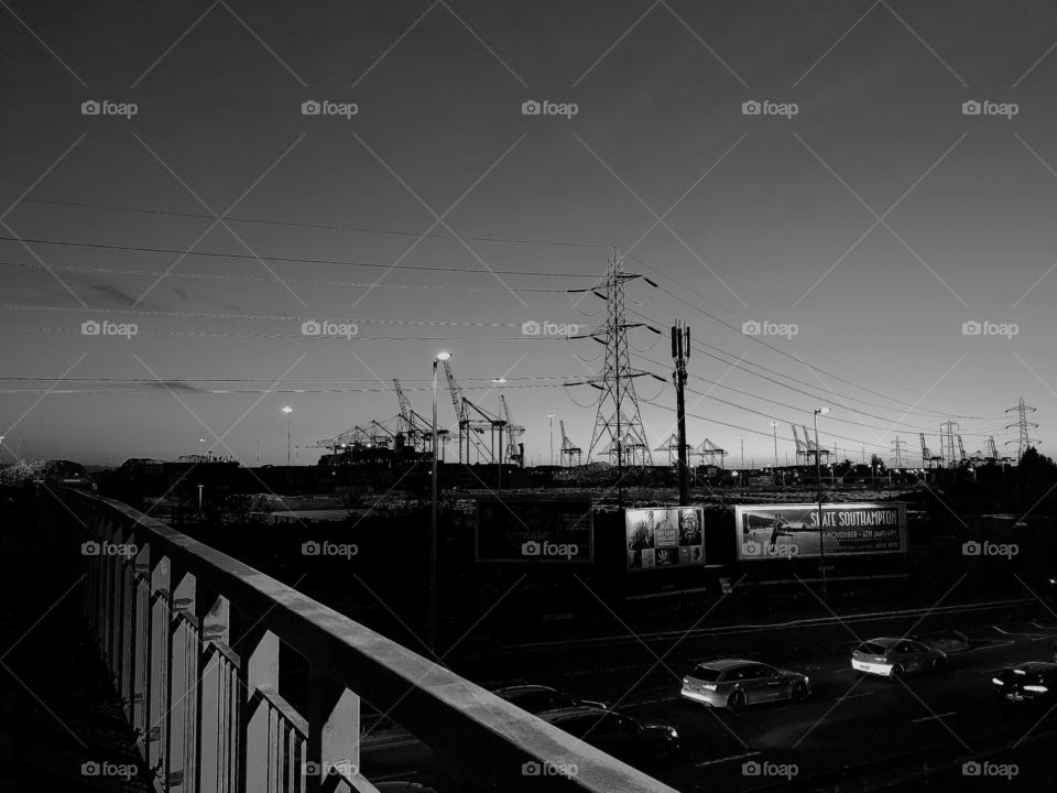 10-11-18 Monochrome pic Southampton Docks