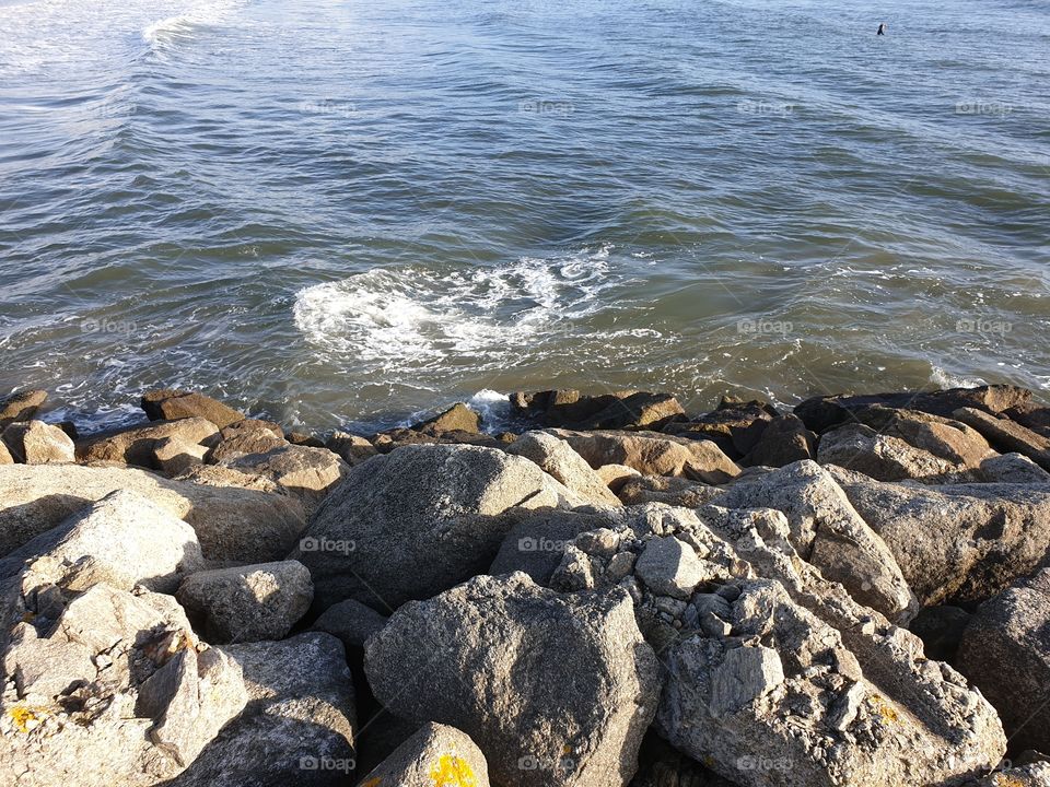 rocks by the ocean