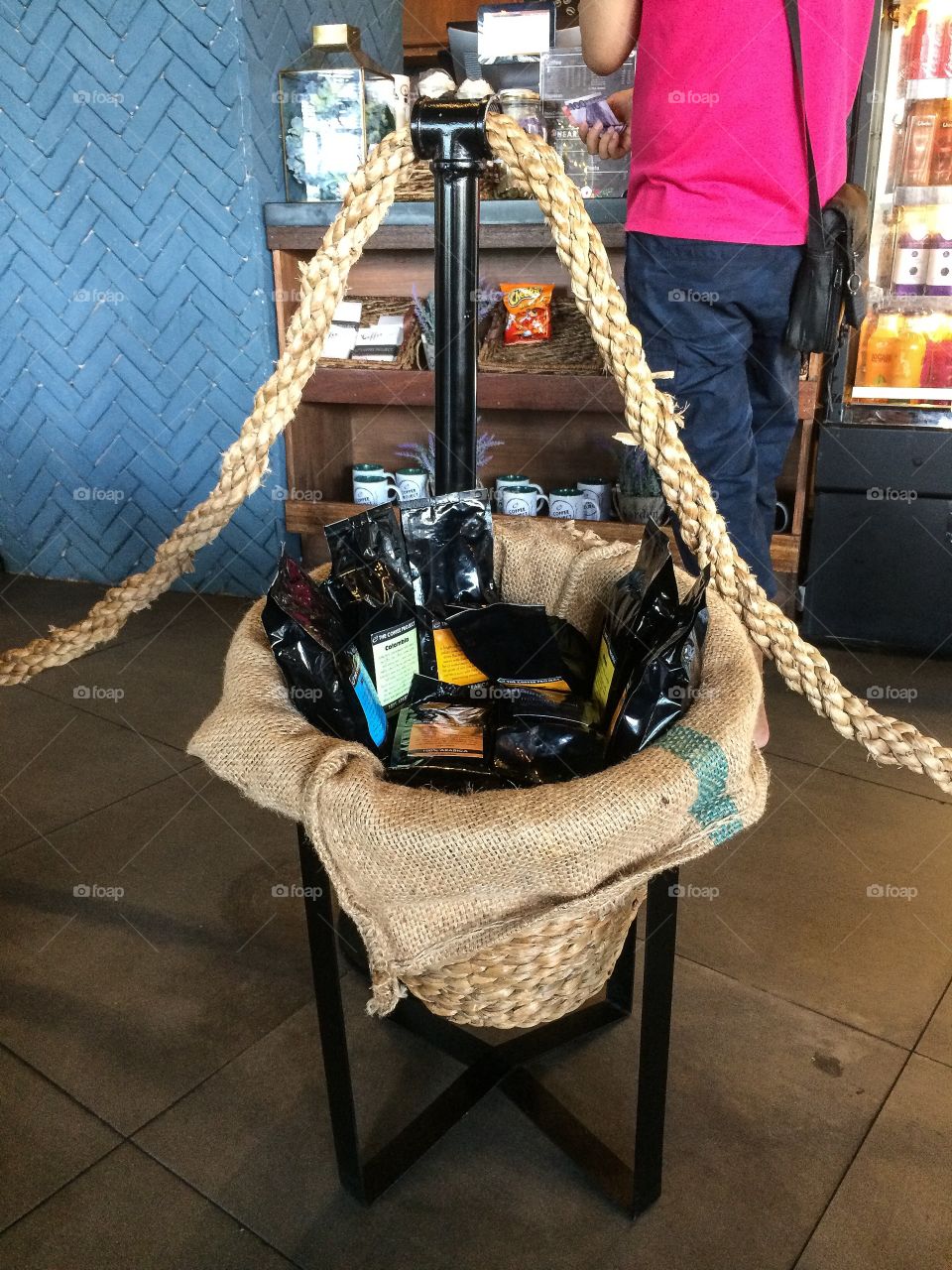 A basket of coffee