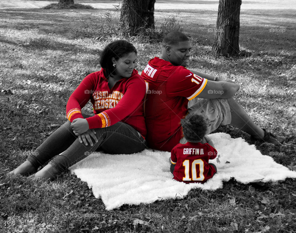 Redskin family. the family that plays together........